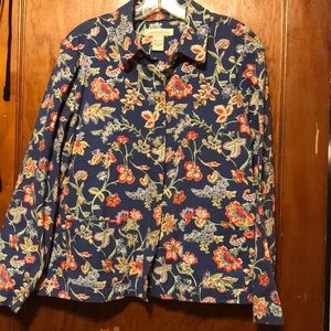 Appleseeds Large Blazer Jacket in Floral